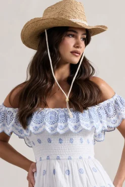Wild At Heart | Beige Straw Sun Hat