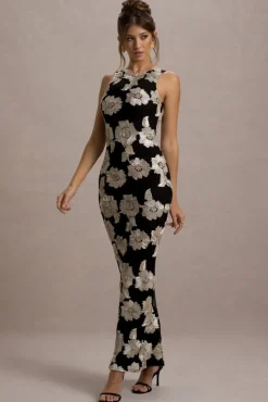 Zoella | Ecru Floral Print Sleeveless Maxi Dress
