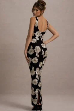 Zoella | Ecru Floral Print Sleeveless Maxi Dress