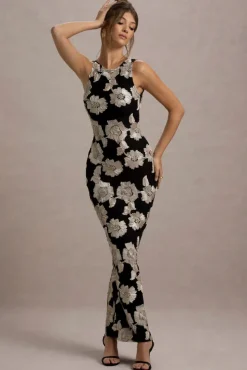 Zoella | Ecru Floral Print Sleeveless Maxi Dress