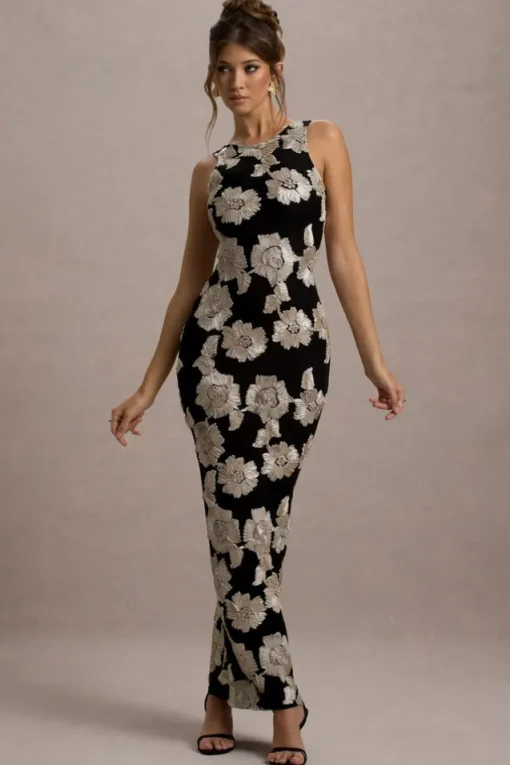 Zoella | Ecru Floral Print Sleeveless Maxi Dress