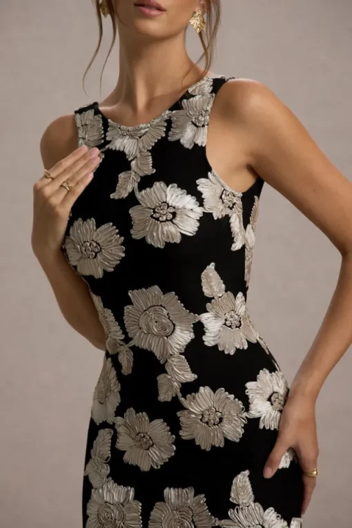 Zoella | Ecru Floral Print Sleeveless Maxi Dress